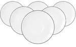 Seltmann Weiden Lido Black Line Untertasse &oslash; 14,5 cm 6er Set