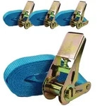 Baumarktplus 4x Profi Ratschen Spanngurt Spanngurte Zurrgurt 1-tlg 4m 0,8t 0,8to