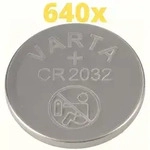 640x Varta Lithium 3V CR2032-P Bulk 3V/220mA lose CR 2032 VPE
