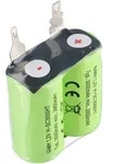 AccuCell Notleuchtenakku NiMH 2,4V 3000mAh F1x2 Sub-C mit Faston-Anschluss...