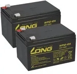 2x Kung Long WP12-12 12V 12Ah &ndash; Ersatzakku f&uuml;r APC RBC6