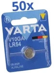 50x Varta Knopfzelle Electronics V 10 GA Alkaline 1,5 V 1er Blister