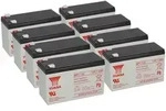8x Yuasa NP7-12L AGM-Bleiakku je 12V 7Ah VdS &ndash; Faston F2 6,3 mm