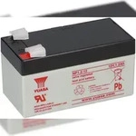 Yuasa NP1.2-12 AGM-Bleiakku 12V 1,2Ah VdS &ndash; Faston F1 4,8 mm