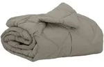 vidaXL Sommerdecke Hellgrau 220 x 155 cm Mikrofaser