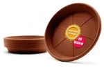 BigDean 10 St&uuml;ck Blumentopf Untersetzer &Oslash; 29,5 cm in Terracotta &ndash;...