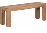 KADIMA DESIGN Esszimmer Sitzbank MUMBAI Massiv-Holz Akazie 120 x 45 x 35 cm...
