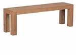 KADIMA DESIGN Esszimmer Sitzbank MUMBAI Massiv-Holz Akazie 140 x 45 x 35 cm...