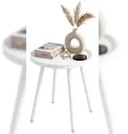 CLP Beistelltisch Busan &Oslash; 40 Kunststoff HBT: 45x40x40 cm wei&szlig;