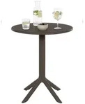 CLP Tisch Lacota rund 60 cm Kunststoff HBT: 76x60x60 cm taupe