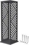 ML-Design Kaminholzregal Innen Au&szlig;en Brennholzregal Metall 37,5x37,5x112 cm,
