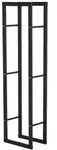 HOMCOM - Kaminholzregal - 40 x 25 x 150 cm - schwarz
