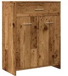 vidaXL Badschrank Altholz-Optik 60x33x80 cm Holzwerkstoff