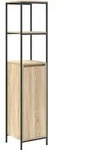 vidaXL Badschrank mit Regalen Sonoma-Eiche 36x35x165 cm