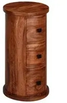 KADIMA DESIGN Design Sideboard Sheesham Massivholz 35x65x35 cm, Schr&auml;nkchen...