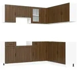 vidaXL 11tlg. K&uuml;chenschrank-Set Porto Braun Eichen-Optik Holzwerkstoff