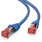 Helos Patchkabel S/FTP Cat 6 blau 0,25m