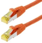 Helos Patchkabel S/FTP Cat 6a orange 0,5m