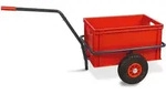 BRB Robuster Handwagen in anthrazit, belastbar bis zu 200 kg, mit 32 cm hohem Kasten
