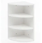 KADIMA DESIGN Eckregal Wei&szlig; 30 x 60 x 30 cm WL5.843 Holz Wandregal Eck H&auml;ngeregal,
