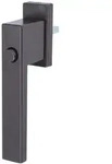 MS Beschl&auml;ge Aluminium Fenstergriff mit Druckknopf Kinderschutz Rasterolive...