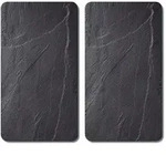 KESPER Multi-Glasschneideplatte, 2er Pack, Motiv: Schiefer