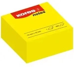 Kores Haftnotizen W&uuml;rfel 'notes', 75 x 75 mm, blanko, gelb