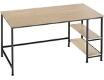 tectake Computer-Schreibtisch Canton 120x60x75,5cm Industrial Holz Hell, Eiche