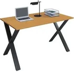 VCM Schreibtisch Lona Schwarz / Buche H. 76 x B. 110 x T. 80 cm