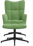 vidaXL Relaxsessel mit Hocker Hellgr&uuml;n Samt