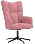 vidaXL Relaxsessel Rosa Samt