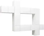 vidaXL 10-tlg. TV-Schrank-Set Wei&szlig; Holzwerkstoff