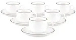 Seltmann Weiden Sento Home Pure Lines Espressotasse mit Untertasse 80 ml 6er Set -