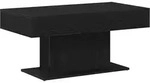 vidaXL Couchtisch Schwarz Eichen-Optik 96 x 50 x 45 cm Holzwerkstoff