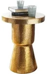 KADIMA DESIGN Design Beistelltisch 43x59x43 cm Aluminium Gold, Dekotisch...