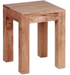 KADIMA DESIGN Beistelltisch MUMBAI Massiv-Holz Akazie 35 x 35 cm...