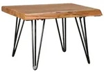KADIMA DESIGN Design Couchtisch Sheesham Massivholz Tisch Baumkante 56 x 38 x...