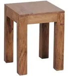 KADIMA DESIGN Beistelltisch MUMBAI Massiv-Holz Sheesham 35 x 35 cm...