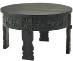 KADIMA DESIGN Design Couchtisch 60x36x60 cm Mango Massivholz Sofatisch Rund...