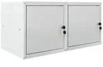 PROREGAL Mega Deal 2x Schlie&szlig;fachw&uuml;rfel Cubic XL, HxBxT 45x45x45cm, Grau,...