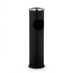 Relaxdays Standaschenbecher mit M&uuml;lleimer, drau&szlig;en, abnehmbarer Aschenbecher, HxD: