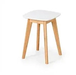 Relaxdays Esszimmerhocker, 2er Set, Bambus, MDF, K&uuml;che, Flur & Bad, HBT: 45,5x33x33