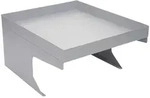 Proregal M&auml;hroboter-Garage mit Pflanzkasten | HxBxT 37x60x70cm | Metall | Grau 