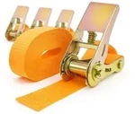 Baumarktplus 4x Spanngurt mit Ratsche 1-tlg 4m 800kg 25mm T&Uuml;V/GS orange wetterfest