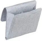 Relaxdays Betttasche, zum Einh&auml;ngen, 5 F&auml;cher, Aufbewahrung Bett & Sofa, Filz
