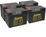 48V 75Ah Akku-Satz passend f&uuml;r Ortopedia Touring 925N &ndash; 4x Kung Long...