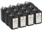 12x Nissen Konstant 45 4R25 Batterie 6V 45&ndash;50Ah &ndash; passend f&uuml;r Warnleuchten,