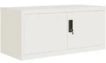 vidaXL Aktenschrank Wei&szlig; 90x40x40 cm Stahl