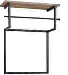 KADIMA DESIGN Design Wandgarderobe Mango Massivholz Metall 60x76x26 cm,...