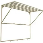LOFT42 Jasmin Garderobenst&auml;nder &ndash; Beige &ndash; Metall &ndash; 9 Haken &ndash; 60 x 80 x...